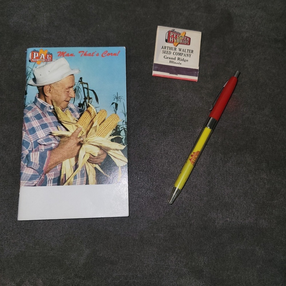 PAG Pfister Associated Growers Notebook Pen And Matchbook Advertising...